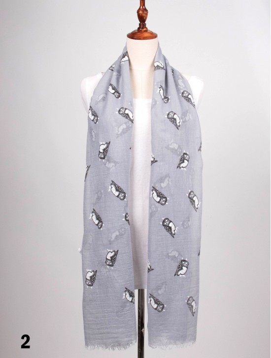 Owl Print Fashion Scarf